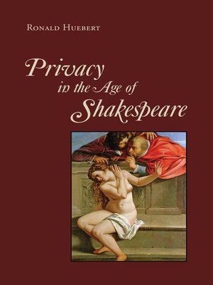 cover image of Privacy in the Age of Shakespeare